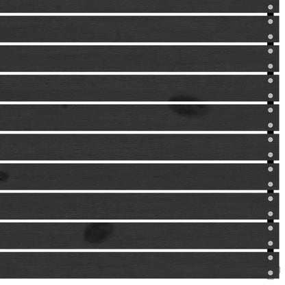 9-tlg. Garten-Lounge-Set Schwarz Massivholz Kiefer