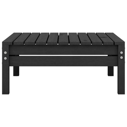 6-tlg. Garten-Lounge-Set Schwarz Massivholz Kiefer