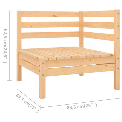 4-piece garden lounge set solid pine