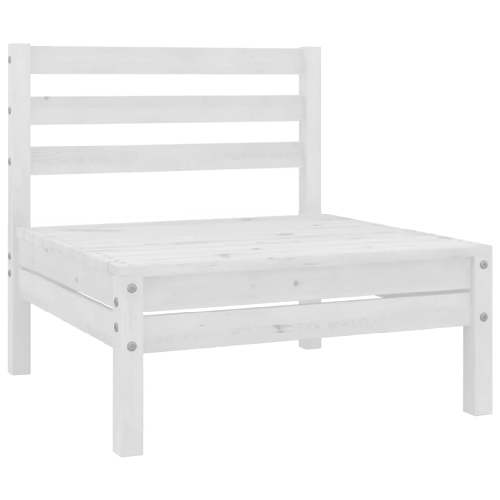 4-piece garden lounge set solid pine white