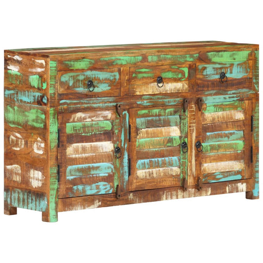 Sideboard 110x30x65 cm solid reclaimed wood