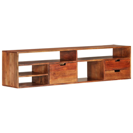TV cabinet 140x30x35 cm solid acacia wood