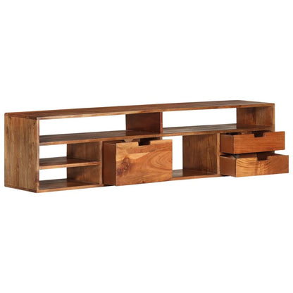TV cabinet 140x30x35 cm solid acacia wood