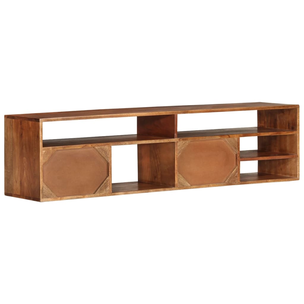 TV cabinet 140x30x35 cm solid acacia wood