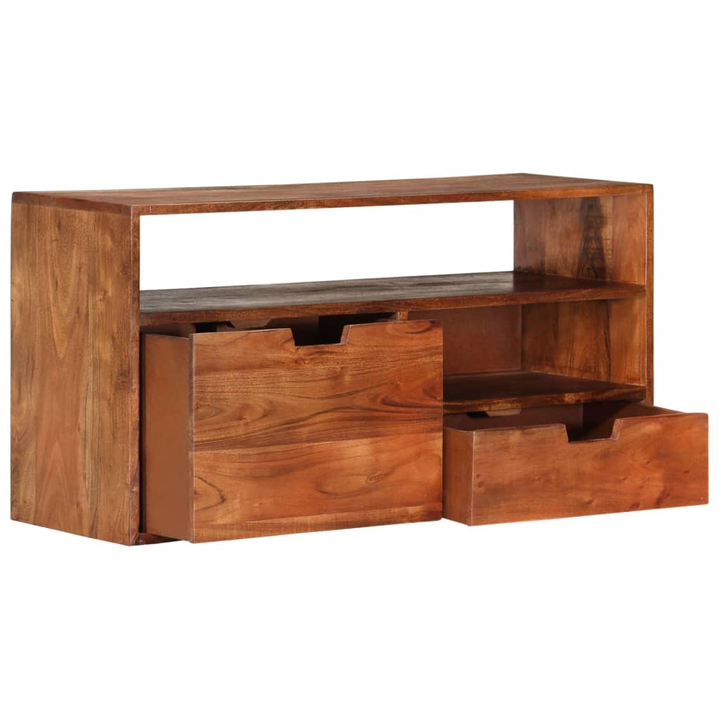 TV cabinet 80x30x42 cm solid acacia wood