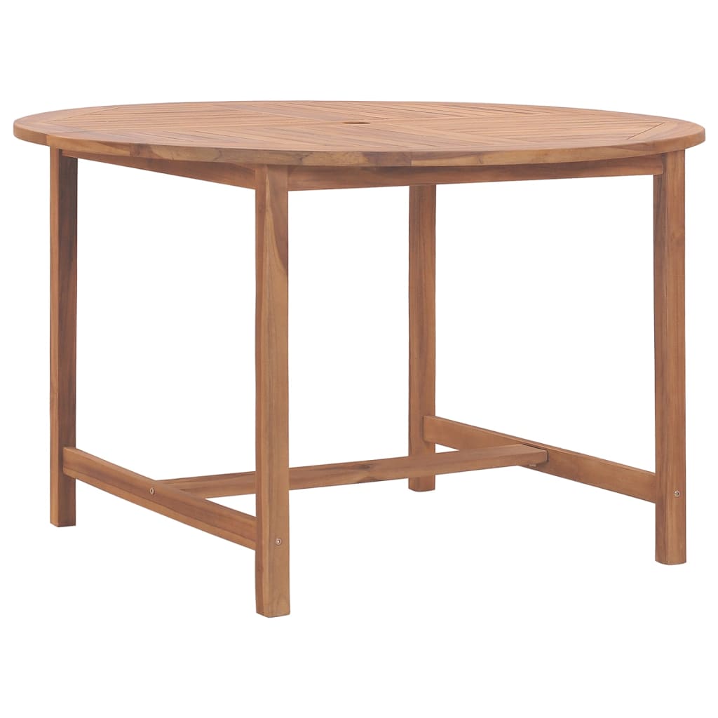 Garden dining table Ø110x75 cm solid teak wood