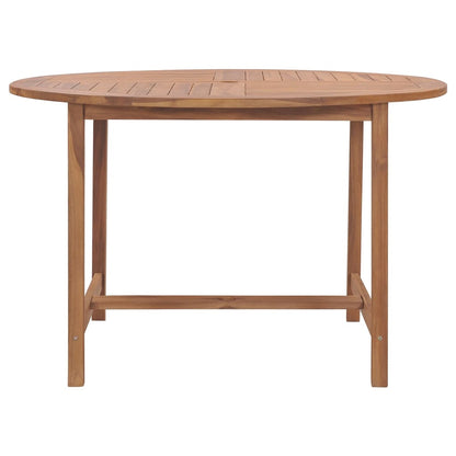 Garden dining table Ø110x75 cm solid teak wood