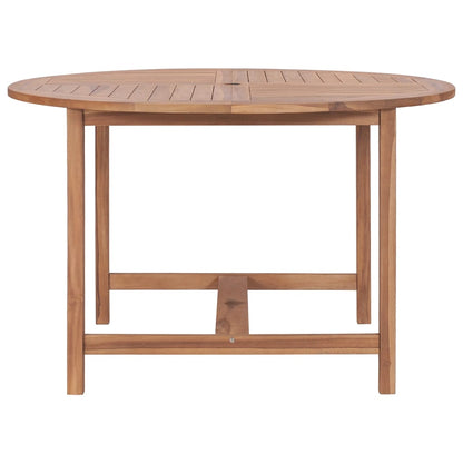 Garden dining table Ø110x75 cm solid teak wood