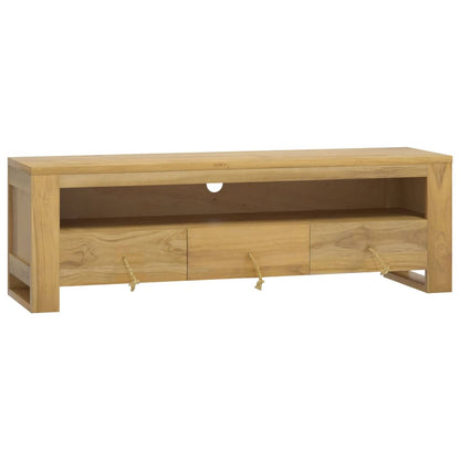 TV cabinet 110x30x35 cm solid teak wood