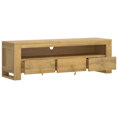 TV cabinet 110x30x35 cm solid teak wood