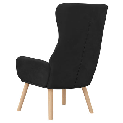 Relaxing chair black velvet