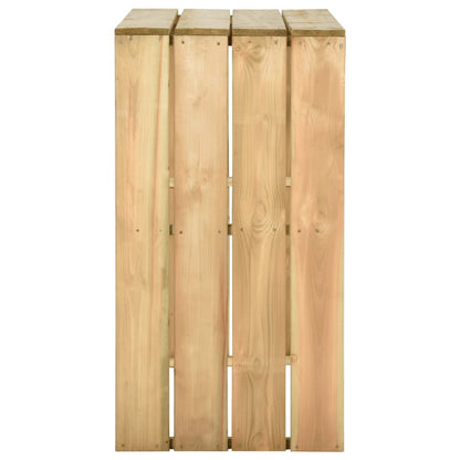 Bar table 100x60x110 cm Impregnated pinewood
