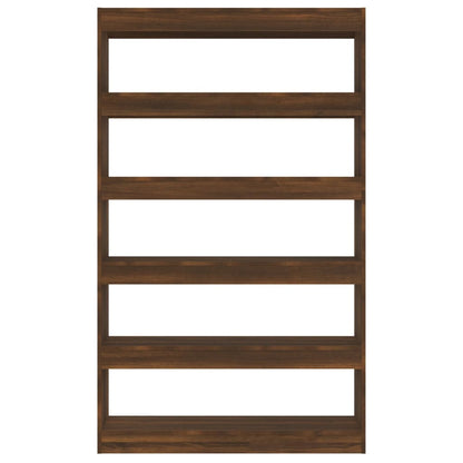 Bookcase/room divider brown oak look 100x30x166 cm