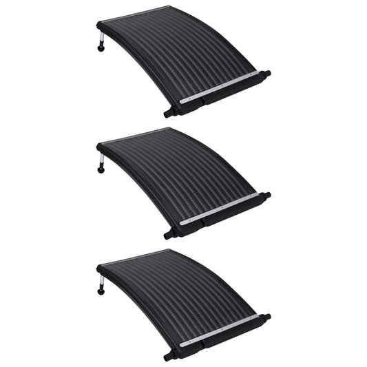 Curved solar heating panels for pool 3 pcs. 110x65 cm