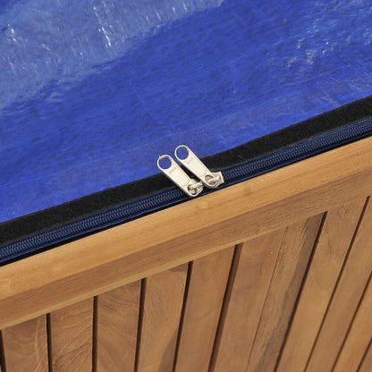 Garden box 114x50x58 cm solid teak wood