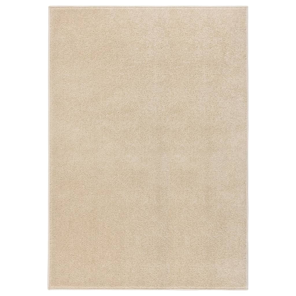 Teppich Kurzflor 240x340 cm Beige