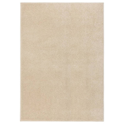 Teppich Kurzflor 240x340 cm Beige