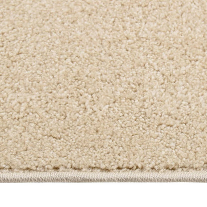 Teppich Kurzflor 240x340 cm Beige