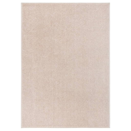 Tepih s kratkim dlakama 240x340 cm tamno bež