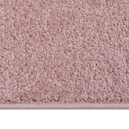 Carpet short pile 200x290 cm pink