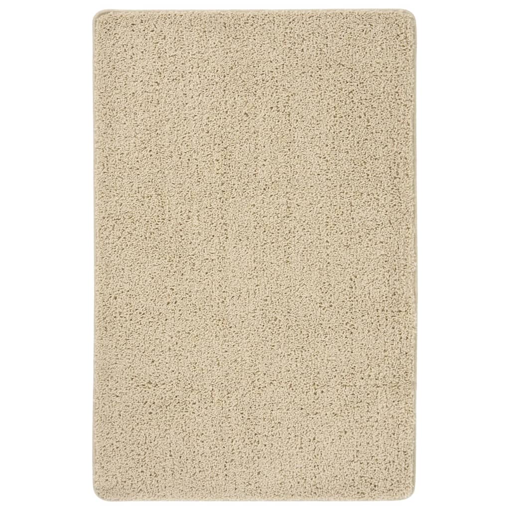 Shaggy rug cream 200x290 cm non-slip
