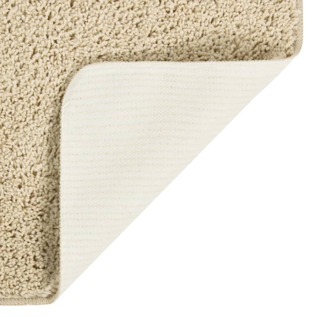 Shaggy rug cream 200x290 cm non-slip