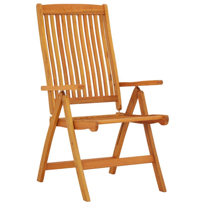Folding garden chairs 2 pcs. Solid wood eucalyptus