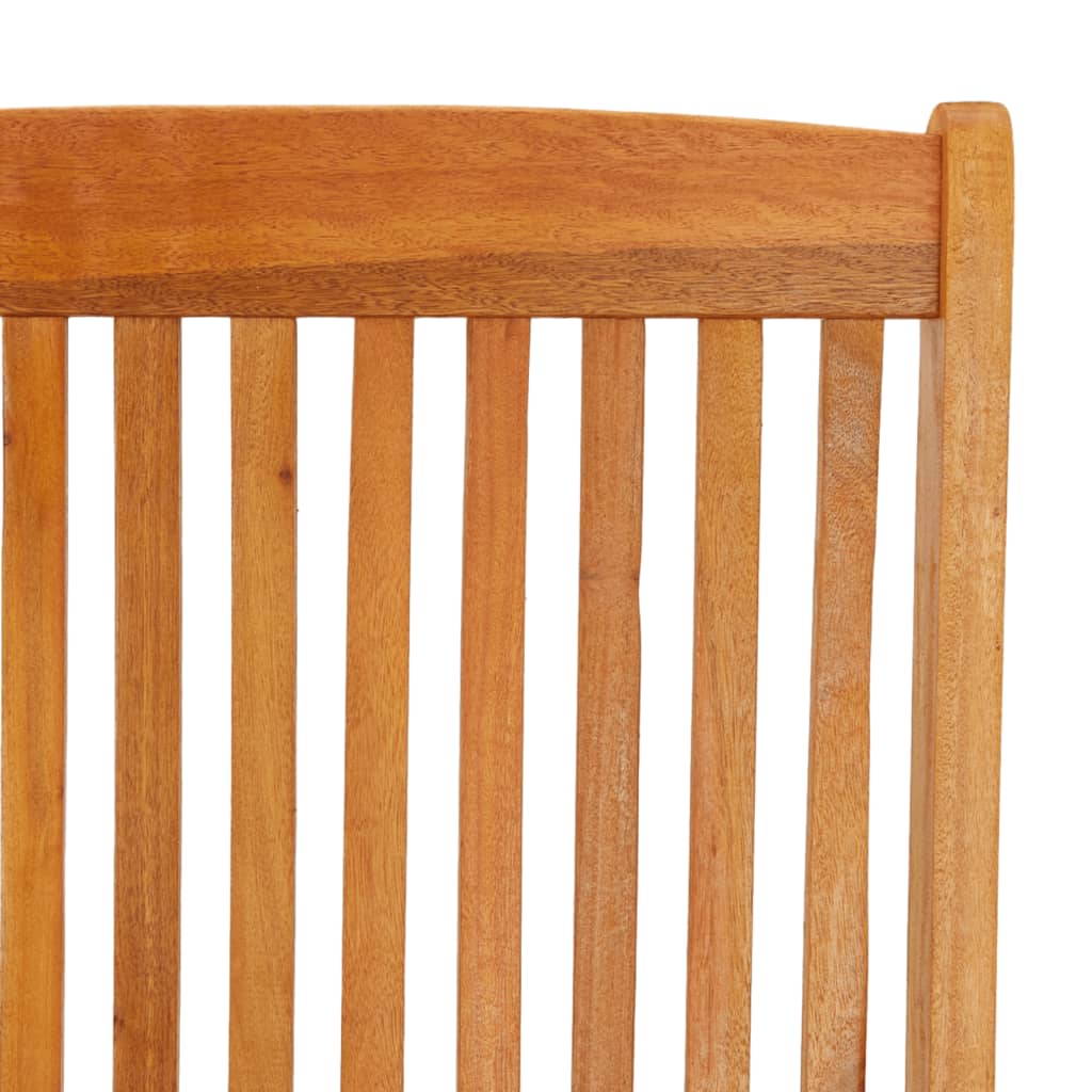 Folding garden chairs 2 pcs. Solid wood eucalyptus