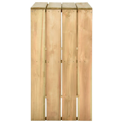5-piece garden bar set impregnated pinewood