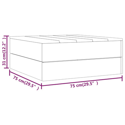 3 kom. Vrtna lounge garnitura impregnirana masivnim borovim drvetom
