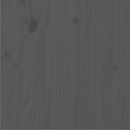 Massivholzbett Grau Kiefer 90x200 cm