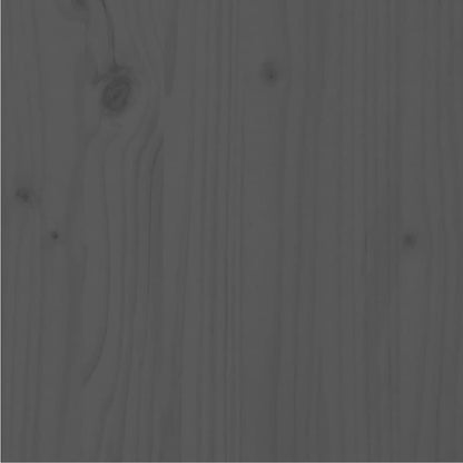 Massivholzbett Grau Kiefer 140x200 cm