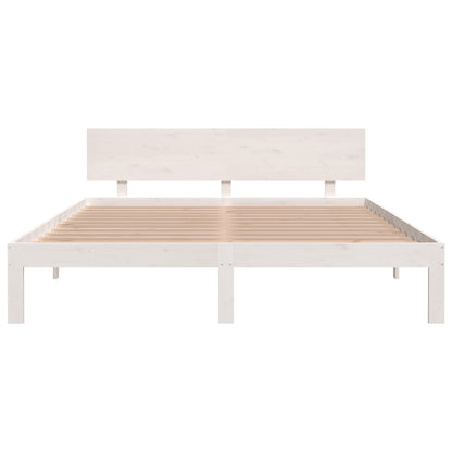Solid wood bed white pine 160x200 cm