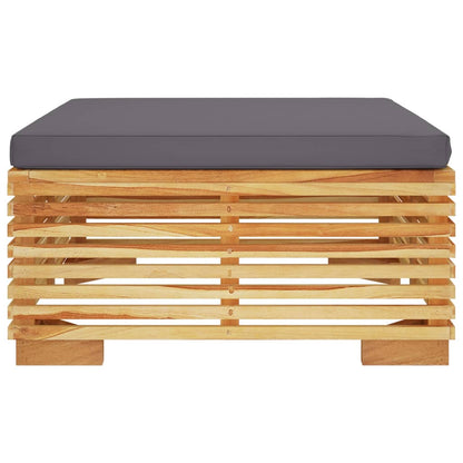 2 kom. Vrtna garnitura za sjedenje od punog drveta tikovine