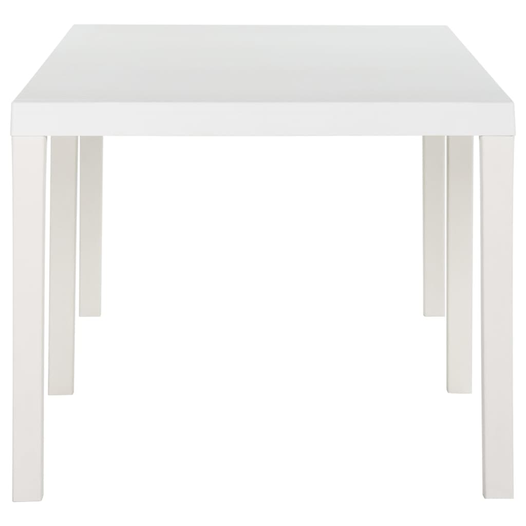 Garden table 220x90x72 cm PP white