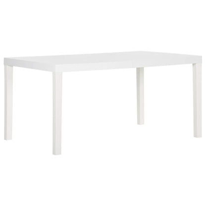 Garden table 150x90x72 cm PP white