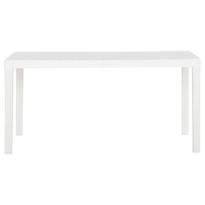 Garden table 150x90x72 cm PP white