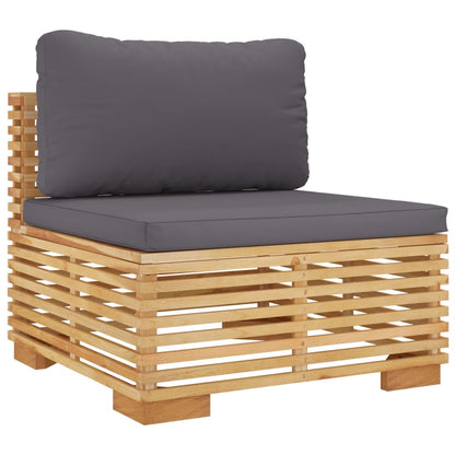 6-piece garden lounge set with cushions solid teak