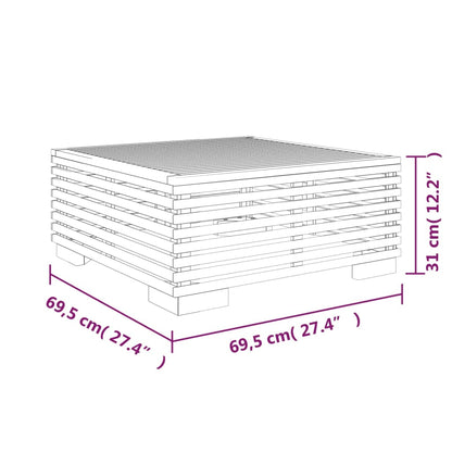 6-tlg. Garten-Lounge-Set mit Kissen Massivholz Teak