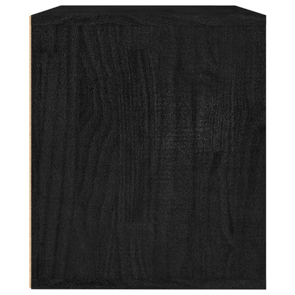 TV-Schränke 3 Stk. Schwarz Massivholz Kiefer