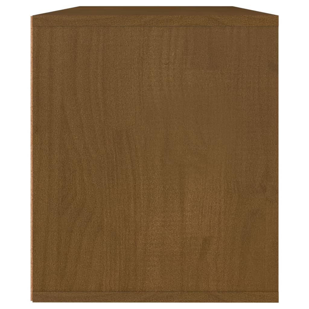 TV cabinets 3 pcs. Honey brown solid pine