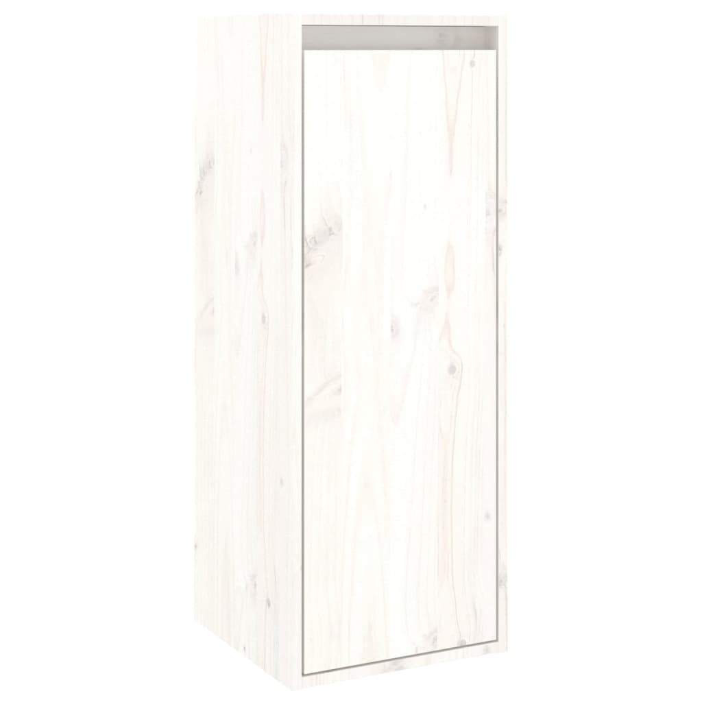 TV cabinets 3 pcs. white solid pine