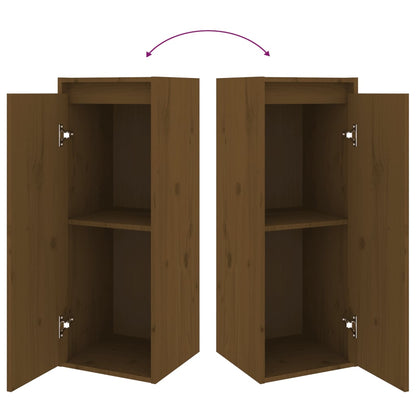 TV cabinets 6 pcs. Honey brown solid pine