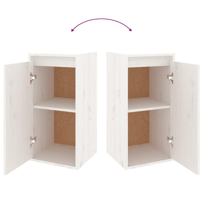 TV cabinets 6 pcs. white solid pine