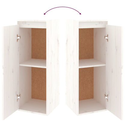 TV cabinets 5 pcs. white solid pine