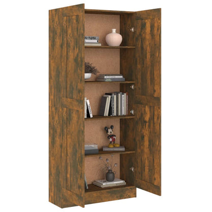 Bookcase smoked oak 82.5x30.5x185.5 cm wood material