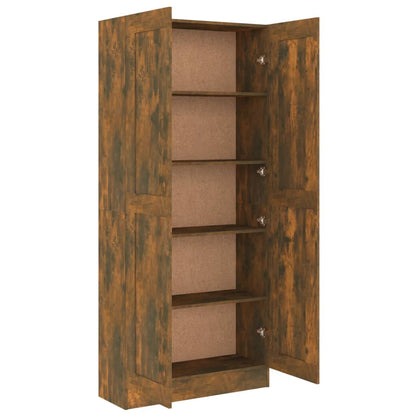 Bookcase smoked oak 82.5x30.5x185.5 cm wood material
