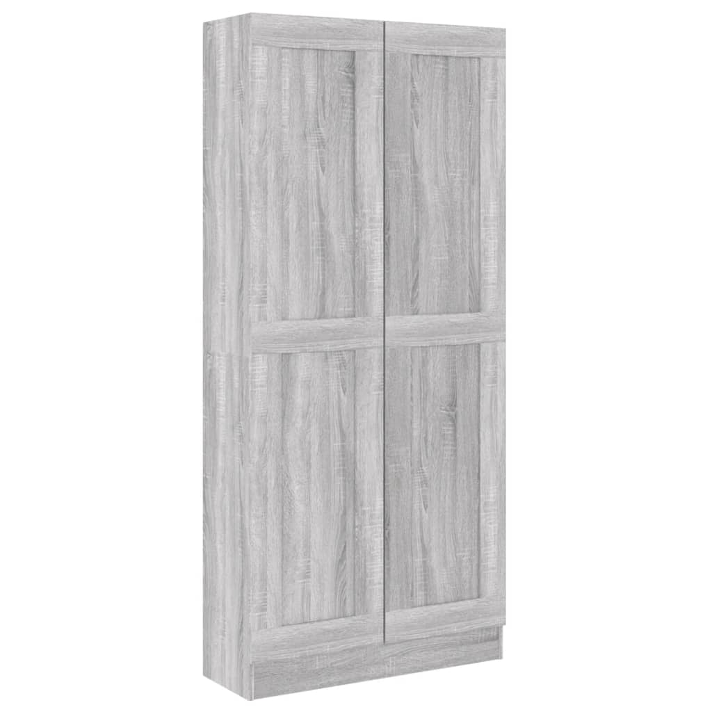 Bookcase Grey Sonoma 82,5x30,5x185,5 cm wood material