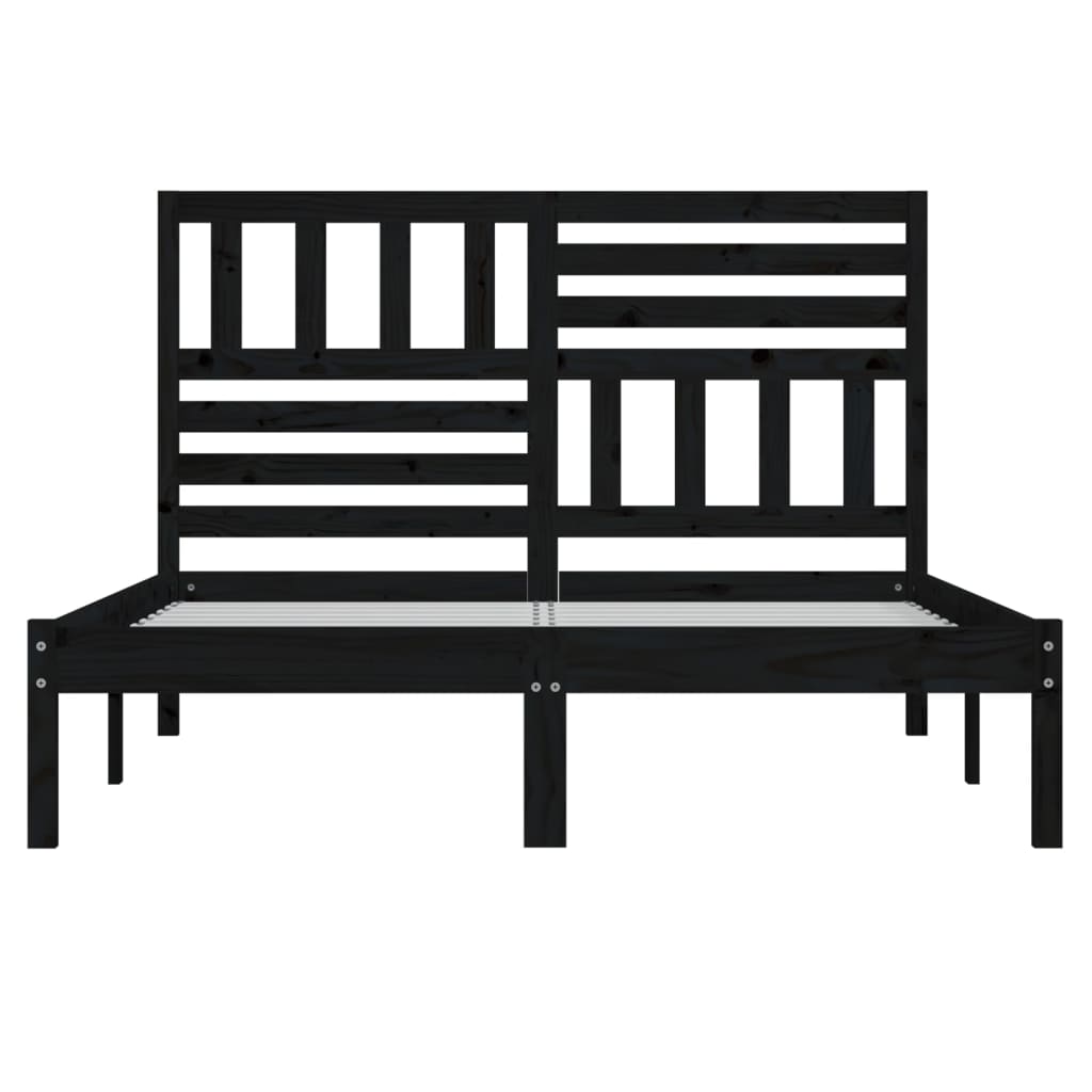 Puni krevet crni bor 140x200 cm