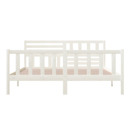 Massivholzbett Weiß 180x200 cm